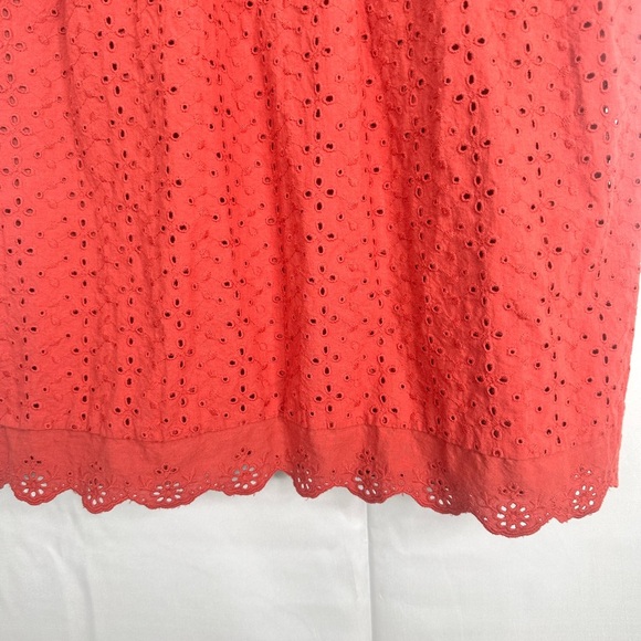 NWT Knox Rose Eyelet Burnt Orange Boho Summer Lined Dress Size Small - Picture 9 of 14